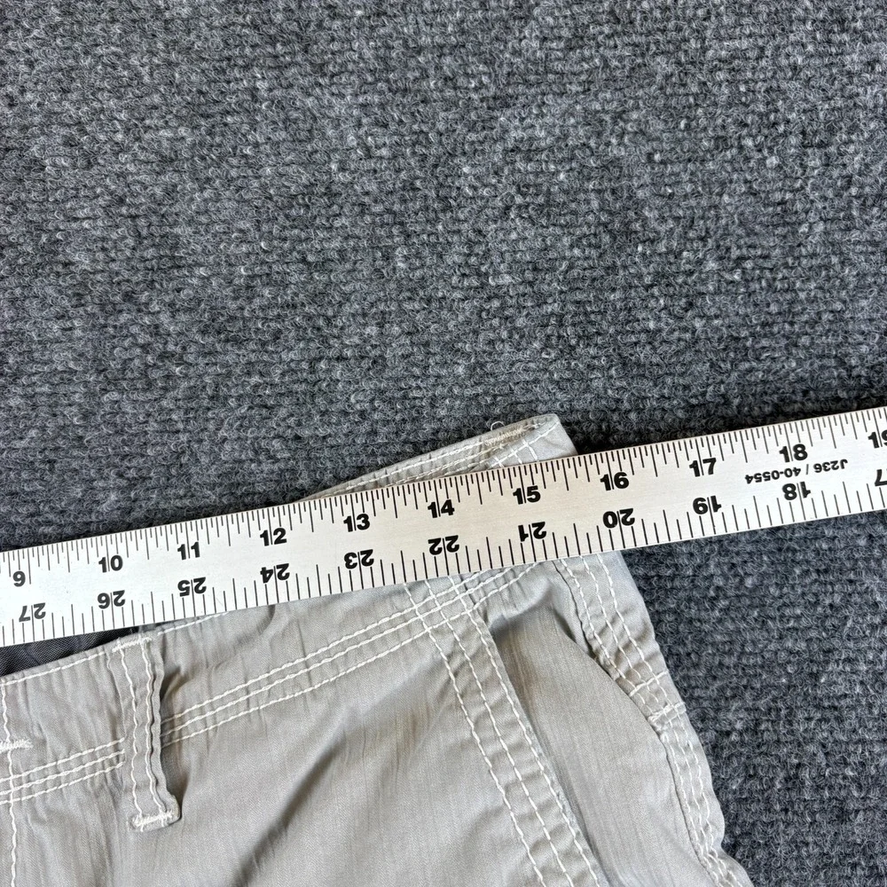 BKE Buckle Sloane Chino Shorts Mens 32x10.5 Slate Cotton Standard Fit Flat Front